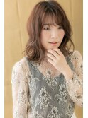 グレーベージュこなれヘアミディアムウルフ313Y浦和20代30代40代