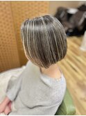 白髪ぼかしハイライト