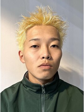 ナループロアオハナ(Nalu pu loa ohana) メンズ金髪/金髪ベリーショート/メンズブロンド/抜きっぱなし