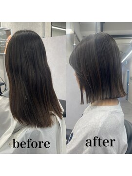 ヘアサロン ドットプラス 町田店(dot. plus) 【市井友佳子】縮毛矯正×結べるぱつっとボブ!