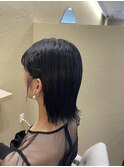 外ハネ×サイド留め