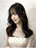韓国 ミディアム レイヤーカット 髪質改善