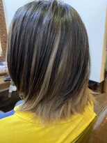 ヘアクリニックサロン アゲート(Hair Clinic Salon Agate)&nbsp;メッシュハイライト白髪ぼかしカラー