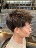 メンズ白髪ぼかしカラー/メンズカット/アッシュブラウン/海老名