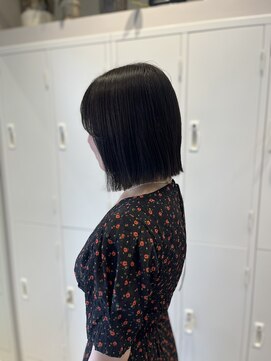 シュク 高円寺(SYUK) ぷつっとボブ/切りっぱなしボブ/暗髪カラー【SYUK 高円寺 中野】