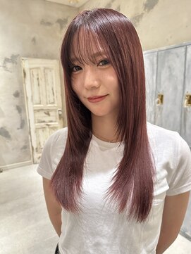 ニュイ(NUIT) ダブルカラーミルクティーベージュカラーケアブリーチ韓国ボブ