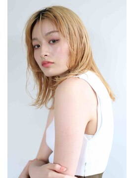 メルティカラー 似合わせカット フェミニンロング くびれヘア
