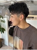 【marfe】黒髪＿メンズ＿アップバング＿刈り上げショート