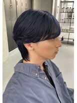 デュー 栄(DEW)&nbsp;【DEW】ブルーカラー/シースルーマッシュ/フェザーショート