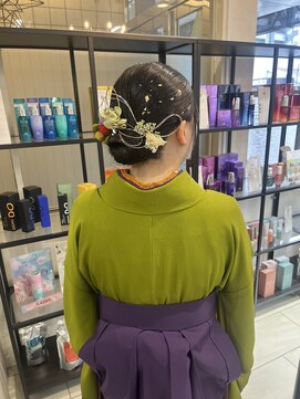 ミューク ハッピーヘアライフ 寺田町北口店(ｍieuxque happyhairlife) 袴ヘアアレンジ