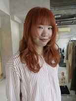 ネアー 新潟(NEER)&nbsp;アプリコットオレンジ/くびれヘア/ウェーブショート［新潟］