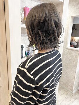 キャアリー(Caary) 福山市Caary無造作ボブパーマ似合わせ簡単スタイリング20代30代