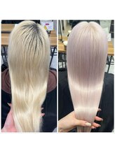 口コミ高評価◎透明感カラー×ダブルカラーで“可愛い”最旬ヘアに♪