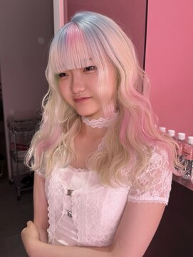 ダズリングディア(Dazzling Deer) ホワイト／水色／ピンク／グリーン／デザインカラー／ハイトーン