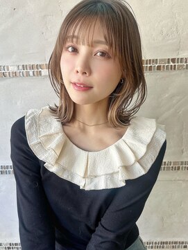 シルクレイ 新宿店(Silk-lei) ☆大人可愛い切りっぱなしボブ インナーカラー 新宿