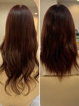 【ビフォーアフター】エクステ/巻き髪レイヤー