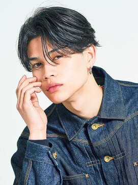 メンズヘアセンス 渋谷(MEN'S HAIR SENSE) フェザーパーマ/センターパート/ニュアンスパーマ/メンズ/眉毛