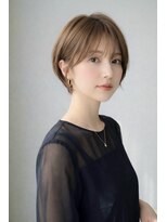 ゲイン(Gain)&nbsp;艶カット×白髪ぼかし×艶ベージュ