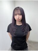 ラベンダー×レイヤーカット