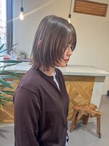クリック(Click) 着物ヘア/大人ガーリー/ダークアッシュ/似合わせカット/小倉