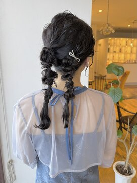 ルッツ(Lutz. hair design) 4/26 編みおろし ツイン【千代田彩夏】