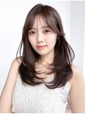 顔周りレイヤーロング_F1808