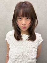 ケーツー エム 京都ラクエ(k-two emu)&nbsp;フェイスレイヤー*レイヤーカット*セミロング*ハッシュカット