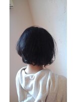 桜デコ プリム店(DECO)&nbsp;くせ毛を活かした黒髪エアリーボブ