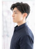 ビジネスでもOK!黒髪アップバング&七三の爽やかモテ髪