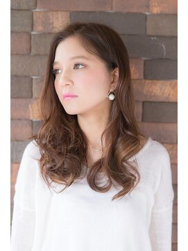 ヘアーズ ロッソ テラス(hair's ROSSO TERRACE) 【鶴見】センターパート無造作カールふわミディ☆[30代40代50代]