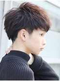 ソフトツーブロックフェザーマッシュトランクスヘアテクノ コタ