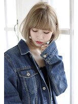 クレドガーデン 吉祥寺店(CRED GARDEN)&nbsp;前下がりショートボブ×厚め前髪×おフェロ/大人可愛い吉祥寺s1