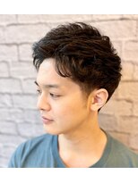 ヘアサロン 銀座マツナガ新宿店(hair salon) ツーブロックショートアップバングビジネスヘア【新宿/理容室】