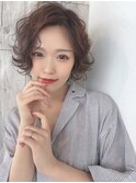 〔ショートボブ×パーマ〕大人かわいい/20代30代40代