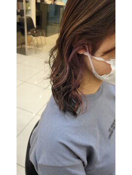 キャパ 秦野(CAPA) 推し活 インナーカラー ピンクバイオレット