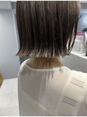 切りっぱなし ボブ 髪質改善 透明感 ヌーディー 三ノ宮 元町