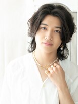 モッズヘアメン 名護大東店(mod's hair men) かき上げバング/レイヤー&パーマで脱力ウルフb名護大東