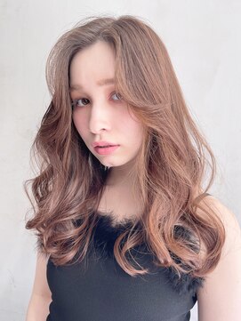 アルバム 銀座(ALBUM GINZA) ゆる巻きロング_グレージュカラーボブウルフ_69041