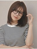 ロブ/韓国/前髪/似合わせカット/グレーベージュ/イメチェン/ボブ