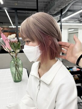 ニコ トウキョウ 渋谷(nico TOKYO) ミルクティーグレー/髪質改善/ダブルカラー/ケアブリーチ/20代