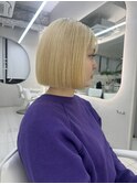 韓国/ハイトーンカラー/ワンホンヘア/レイヤーカット/髪質改善