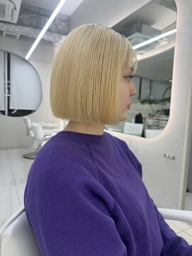 ガガ 心斎橋(GAGA) 韓国/ハイトーンカラー/ワンホンヘア/レイヤーカット/髪質改善