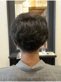 刈り上げマッシュパーマ
