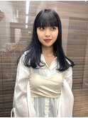ブリーチなし透明感アッシュ