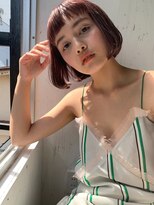 キース ヘアアンドメイク 恵比寿(kith. hair&make)&nbsp;ショートボブ/オレンジブラウン