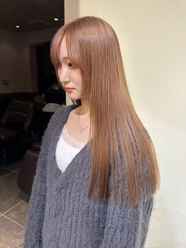 テトラ バイ ネオリーブ 横浜西口店(tetra by neolive) ハイトーン　ピンクベージュ　Wカラー