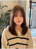 ◎韓国ヘアー顔周りレイヤーおくれ毛前髪長岡/新潟/宮関