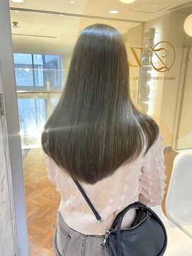 ジーナ 天神(Zina) オリーブベージュ/ダブルカラー/ブリーチなし/福岡美容室