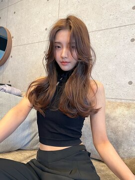 アンジェリカラボ 梅田店(ANGELICA LABO) ロングレイヤー×くびれ巻き×韓国ヘア×女神スタイル〔川又〕