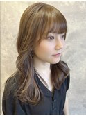ナチュラルインナーカラー/ショコラベージュ/赤み消しカラー